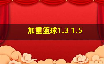 加重篮球1.3 1.5